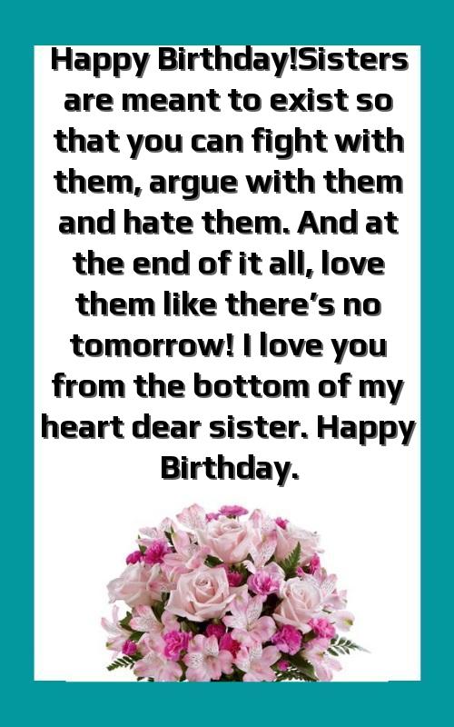 happy 25th birthday sister